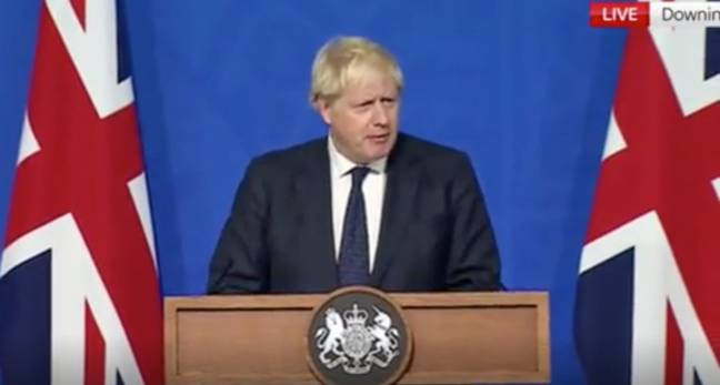 Boris Johnson mentioned Nicki Minaj during a press conference on Tuesday (Credit: Sky News)
