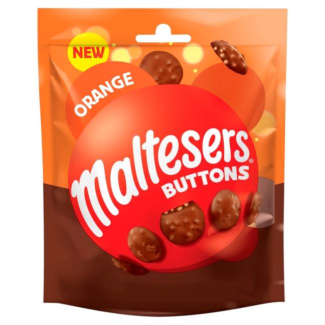 The orange flavour Maltesers buttons will be available in different packs (Credit: Maltesers)