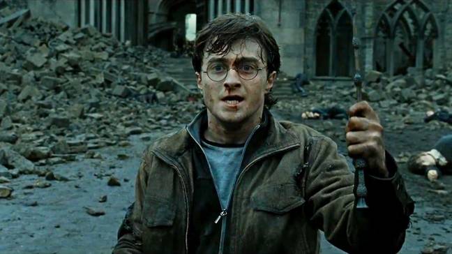 The Battle of Hogwarts happens in the final film. (Credit: Warner Bros.)