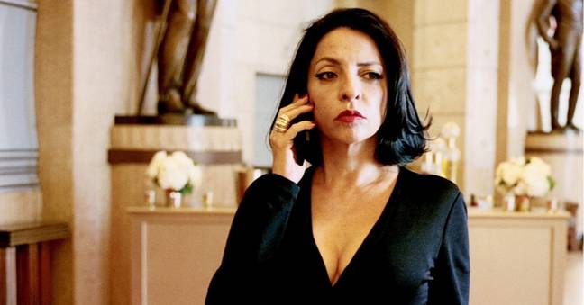 Veronica Falcón had previously played a cartel lord named Camila in Queen of the South. (Credit: USA Network)