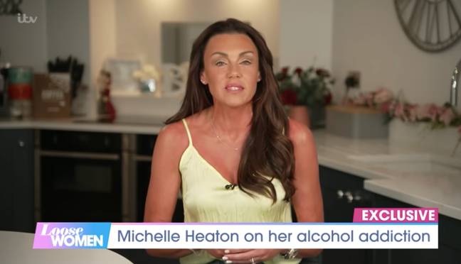 Michelle spoke about her addiction on Loose Women (Credit: ITV)