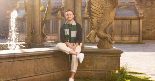  Tom Felton unveils Professor Sprout’s greenhouse, part of the new Mandrakes and Magical Creatures feature opening at Warner Bros. Studio Tour London 1st July.