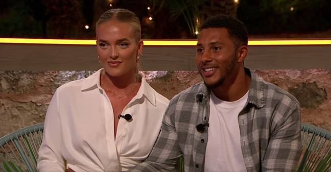 Love Island's Mary and Aaron appeared on Aftersun on Sunday (Credit: ITV)