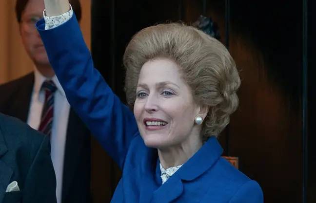 Gillian won for her portrayal of Margaret Thatcher in the fourth season of The Crown (Credit: Netflix)