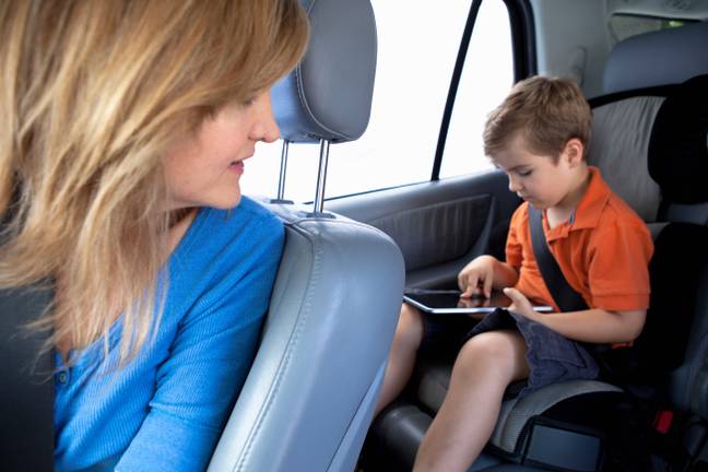 If the child's head reaches the top of the car seat it might be time to change it. (Credit: Alamy)