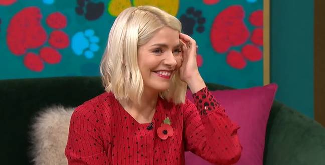 Holly was doubled over in hysterics. [Credit: ITV]