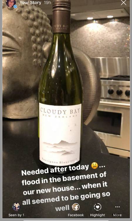 The second social media post supposedly ‘revealed’ that the Rooney family were dealing with a ‘flood’ at their £20 million Cheshire home (Coleen Rooney Instagram).