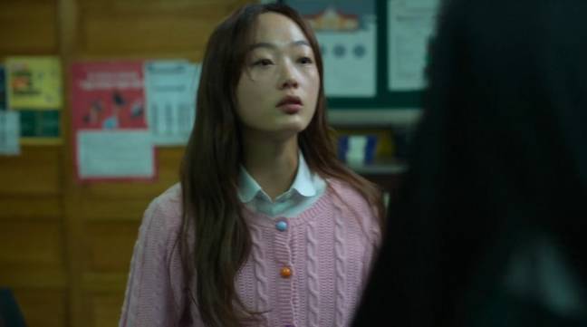 Lee Yoo-mi's All of Us Are Dead character has caused quite the stir online (Credit: Netflix)