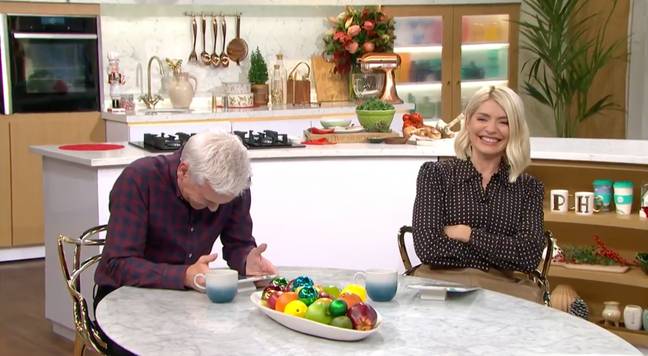 Phillip and Holly were in tears of laughter (Credit: ITV)