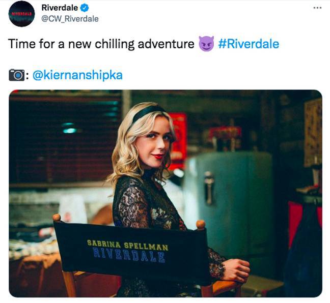 Riverdale and Chilling Adventures of Sabrina are having a crossover episode (Credit: CW_Riverdale/Twitter)