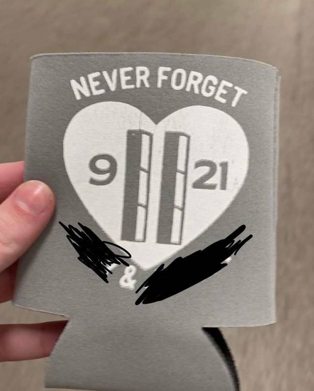 The invites use the twin towers instead of an '11'. (Credit: Reddit)