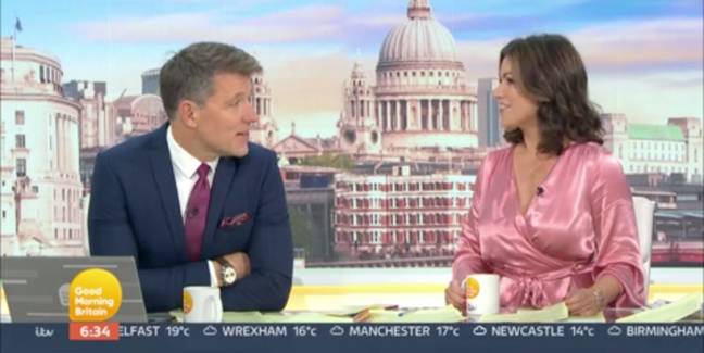 Susanna had to defend her dress on air (Credit: ITV)