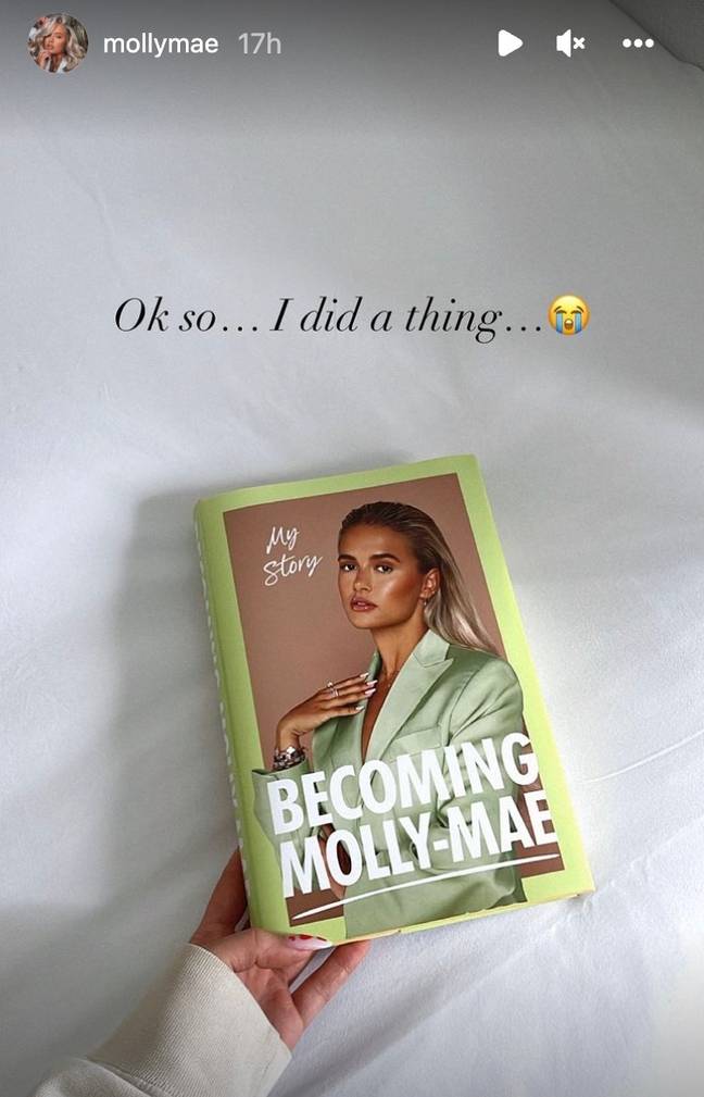 The former Love Island star, 22, recently announced that she has written a book, titled Becoming Molly Mae, about her rise to success, which has been the target of much criticism online (Instagram Molly Mae Hague).