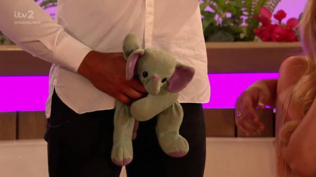 Molly Mae's Ellie Belly plushie. Credit: ITV