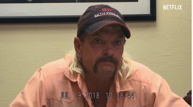 Joe Exotic is currently serving time in prison. (Credit: Netflix)