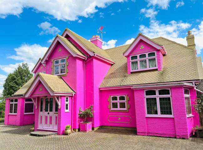 Say hello to The Pink House, also known as Eaton House Studio. Credit: Airbnb
