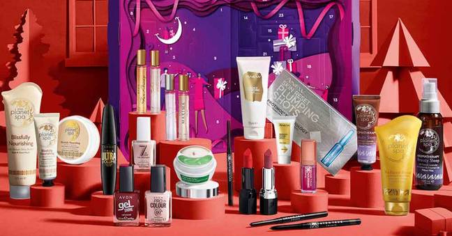 The Avon Calendar contains over £135 worth of products for just £55 (Credit: Avon)