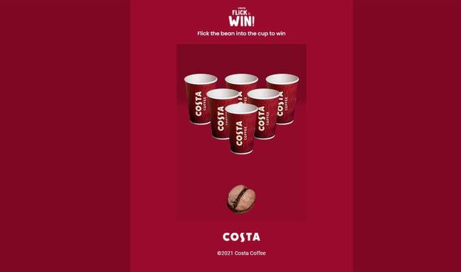 Costa launched a competition on social media (Credit: Kennedy)