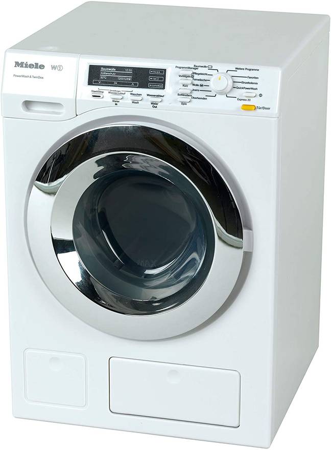 The Theo Klein Miele washing machine is actually a toy replica (Credit: Amazon)