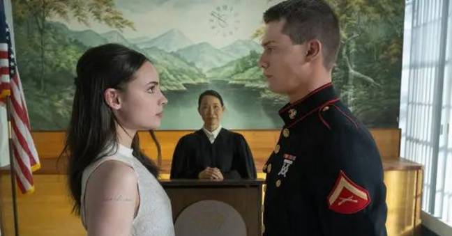 The film follows a woman who marries a US marine for convenience. Credit: Netflix