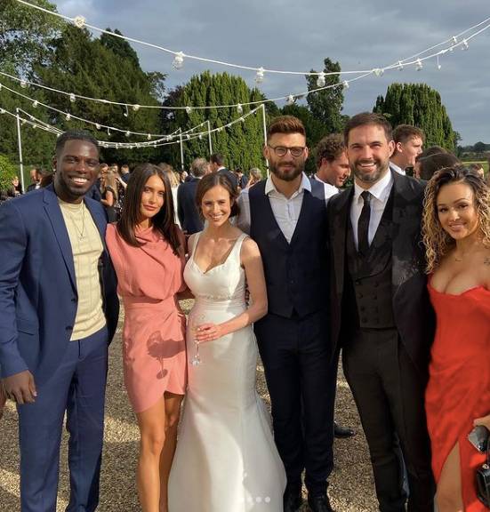 Celebs shared cute pictures from the nuptials (Credit: Jake Quickenden/ Instagram)