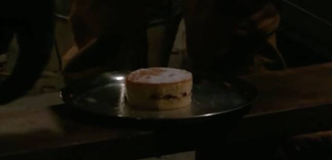 The campmates were buzzing for cake (Credit: ITV)