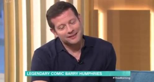 Dermot handled the situation very well, agreeing that Barry's memory was great (Credit: ITV)