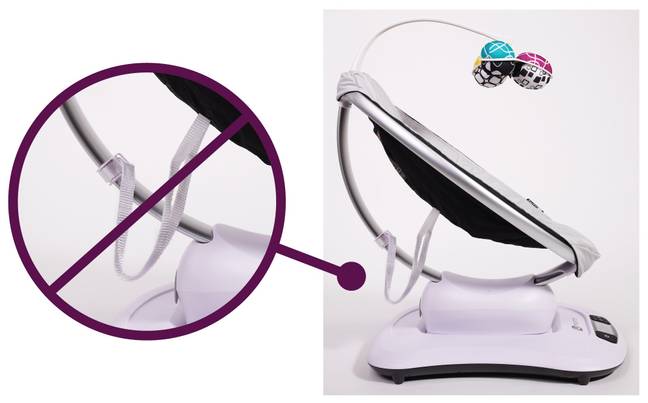 More than two million infant swings and rockers have been recalled for safety reasons. Credit: CPSC/4moms