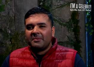 Naughty Boy took issue with how the food was being cooked in camp (Credit: ITV)