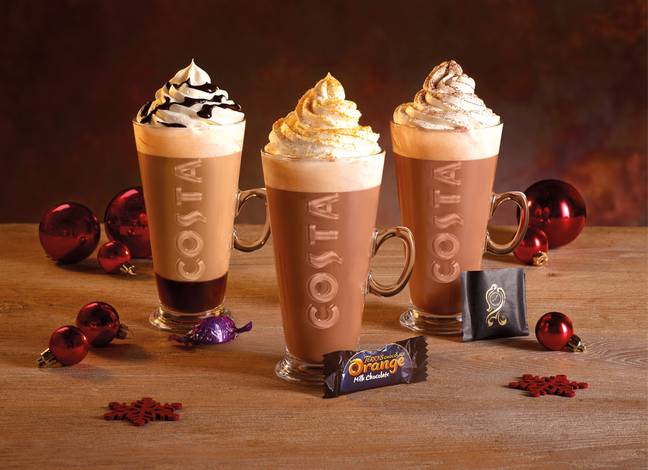 Costa has an array of festive drinks to try out (Credit: Costa)