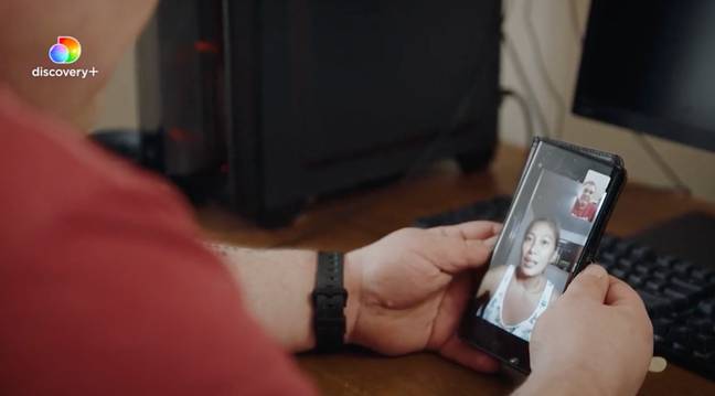 Shaun and Christine live nearly 7,000 miles apart. Credit: discovery+