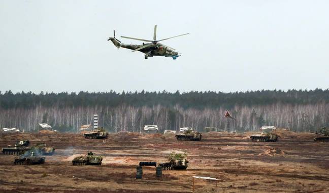 Russian-Belarusian military exercises. (Alamy)