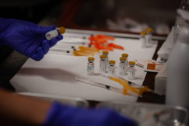 Doses of monkeypox vaccine. Credit: Xinhua/Alamy Stock Photo
