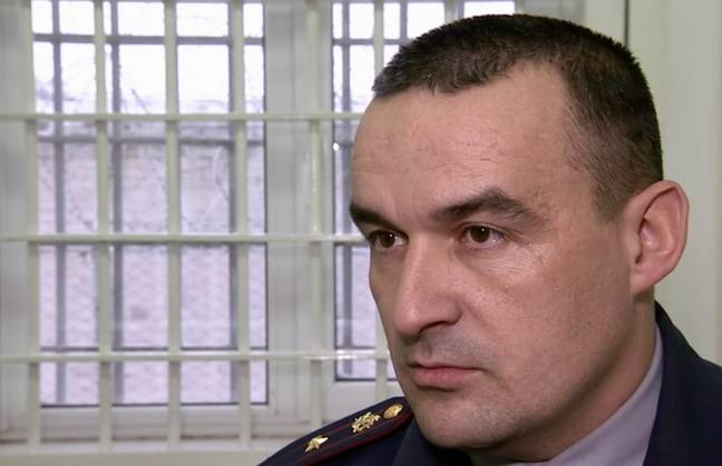 Lieutenant guard Denis Avsyuk explained how he has 'never had any sympathy' for any of the prisoners. Credit: National Geographic 