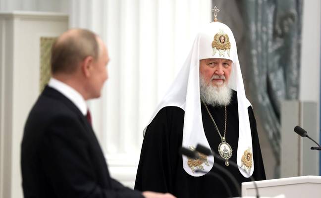 Patriarch Kirill and Vladimir Putin. Credit: Alamy