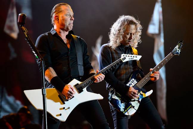 Metallica shared about the incredible moment on social media. Credit: Alamy