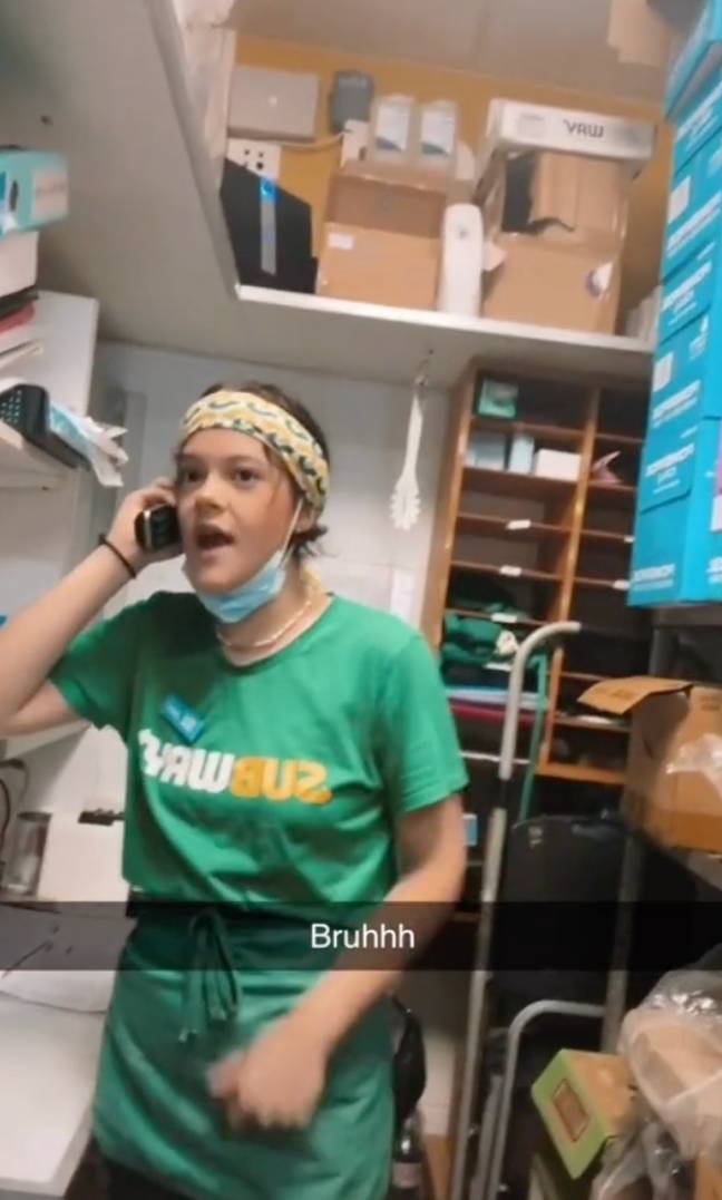 Subway worker quits (@avathynne/TikTok)