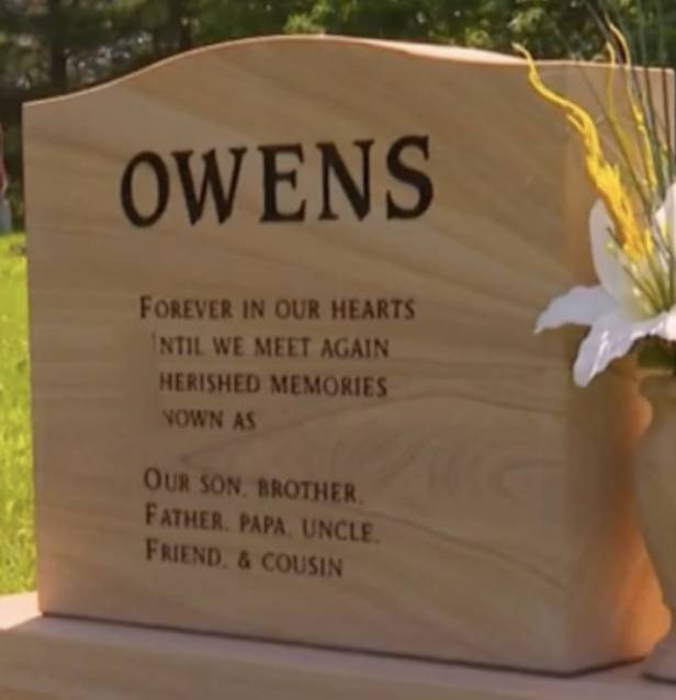 The best tombstone we've seen, by a country mile. Credit: KCCI 8 News