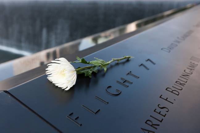 There is another memorial to the victims of Flight 77 at the National September 11 memorial in New York. Credit: Clarence Holmes Photography/Alamy Stock Photo