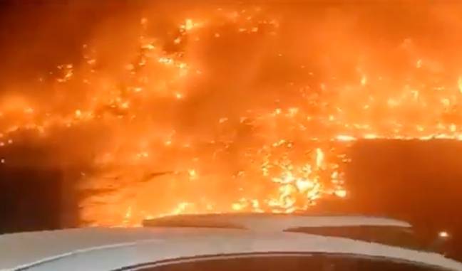 Firefighters raced to put the blaze out. Credit: Global HBI/YouTube