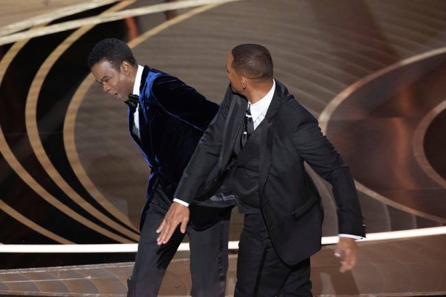 Will Smith slapped Chris Rock at the Oscars. Credit: Alamy