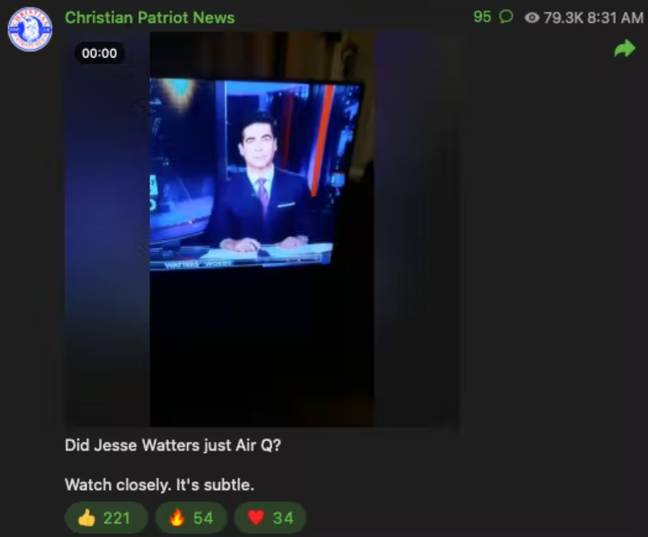 Jesse Watters (Christian Patriot News/Telegram)