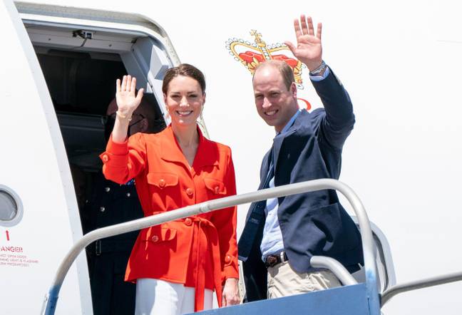 The Duke and Duchess of Cambridge leaving Belize on their week-long tour in celebration of Queen Elizabeth's Diamond Jubilee. Credit: Alamy