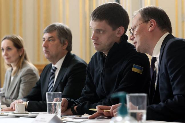 Ivan Fedorov was received by the French President at the Elysee Palace in Paris, France today (1 April). Credit: Alamy