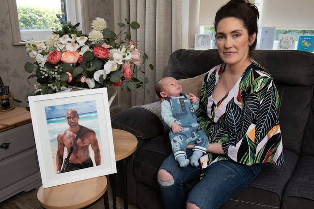 The 33-year-old gave birth to baby Seb in May. Credit: Caters