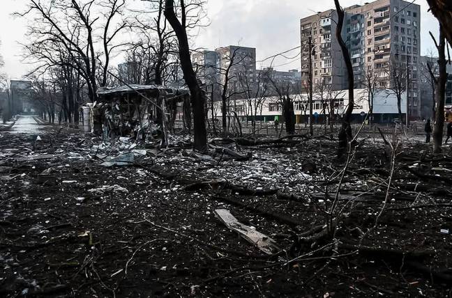 Mariupol in southern Ukraine has been hit by Russian forces. Credit: Alamy