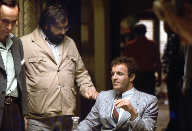 Actor James Caan alongside Godfather director Francis Ford Coppola. Credit: Alamy