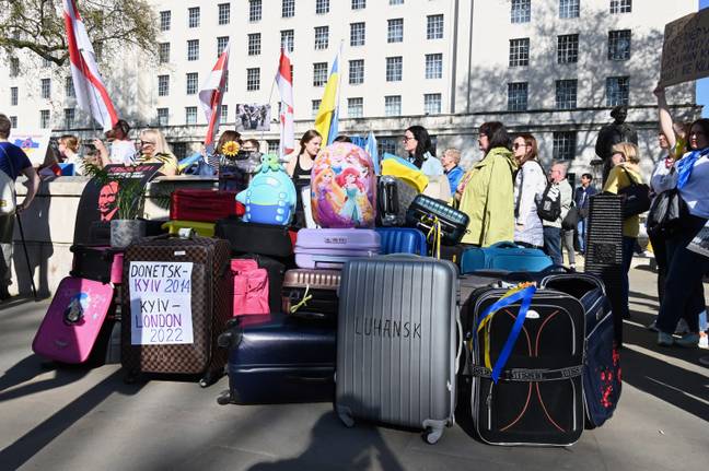 The UK announced it would open its doors to around 200,000 Ukrainian refugees. Credit: Alamy