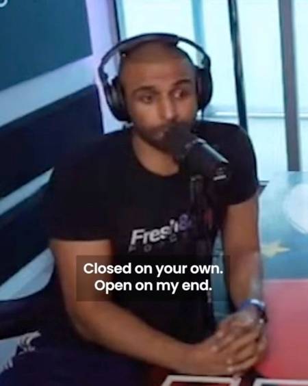 Gaines was booted off the show after clashing with the hosts. Credit: TikTok/@kyleandjackieo