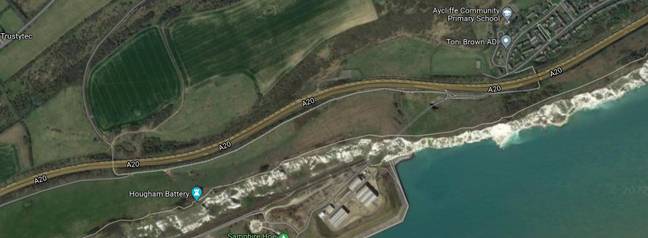 Tailbacks seen on satellite images (Google Maps)